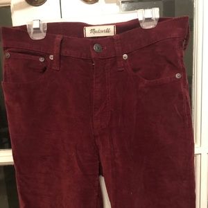 Madewell- Cali Demi Boot courduroy pants